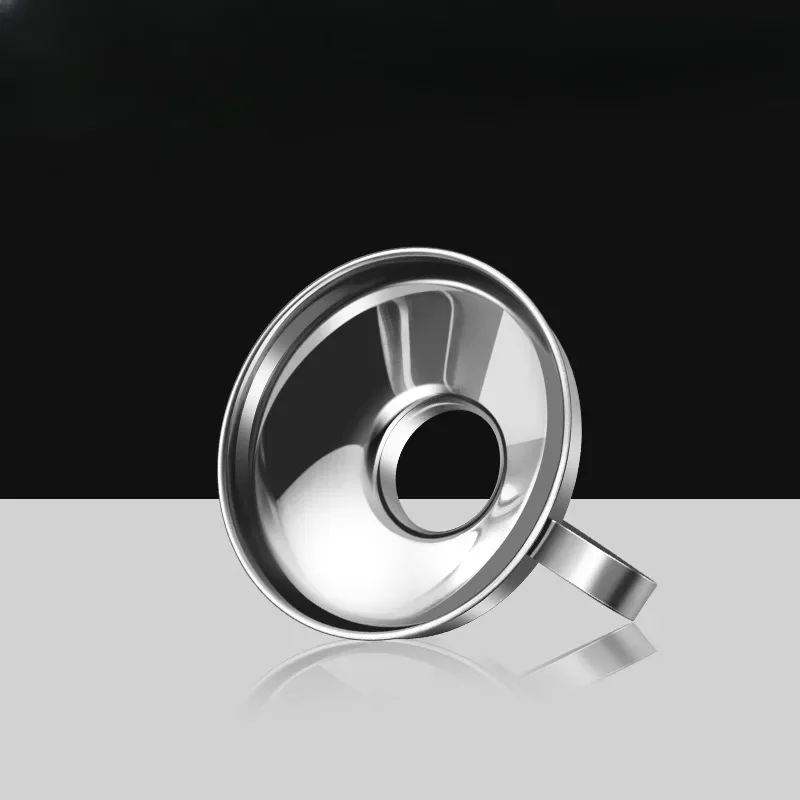 1 قطعة العملي 2 حجم الفولاذ المقاوم للصدأ واسعة الفم تعليب قمع سلطة خلع الملابس السائل قمع هوبر تصفية أدوات مطبخ الأدوات