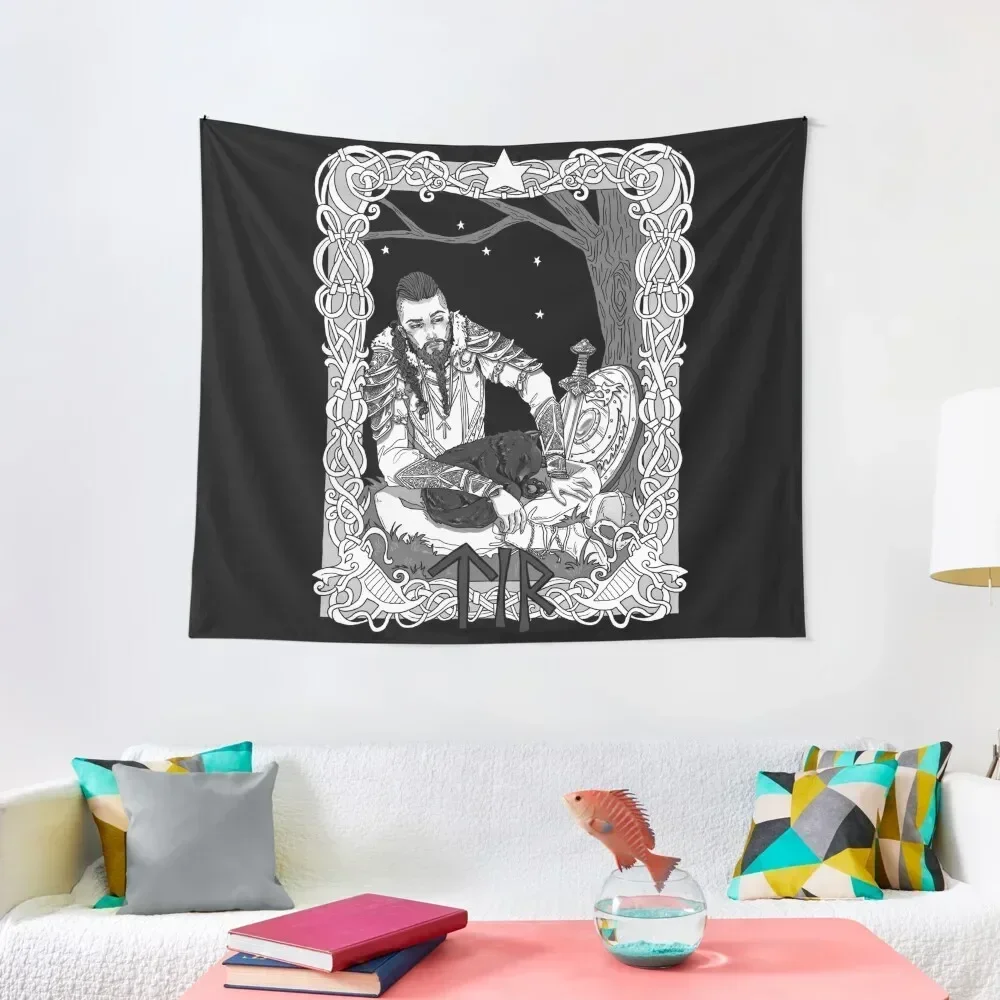 Tyr, God of Justice, Guidance, and Right Action Tapestry Home Decorations Decoration Wall Tapestry