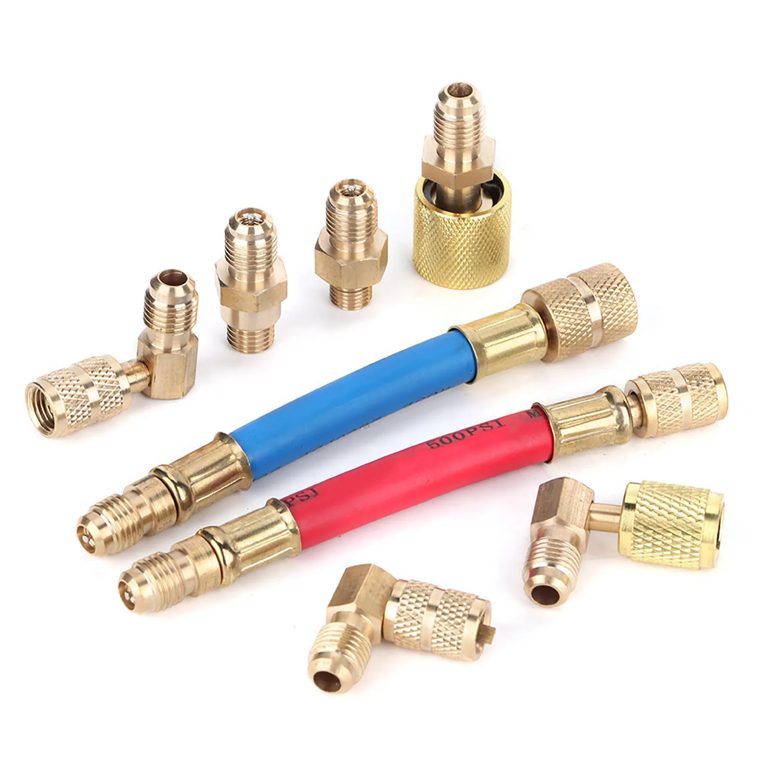 /Set Air Conditioning Refrigeration R-12A/C Connector Adapter Hoses R134A R12 Adapter Hoses Refrigeration Connector Adapter