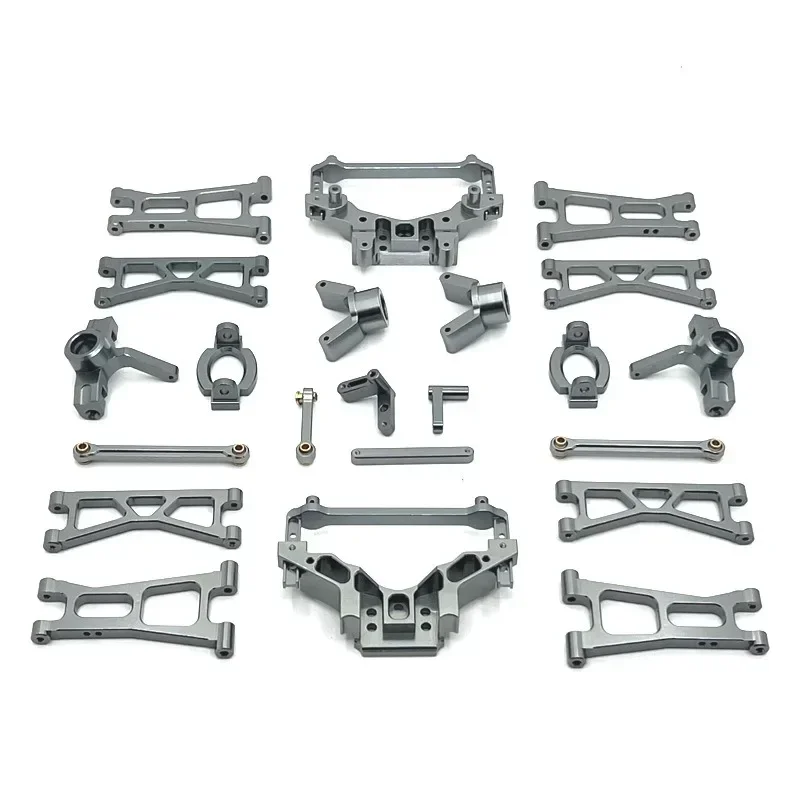 Metal braço oscilante copo de direção hub transportadora torre choque conjunto para hs 14321 14322 14421 14431 c8802 1/14 rc carro atualização peças