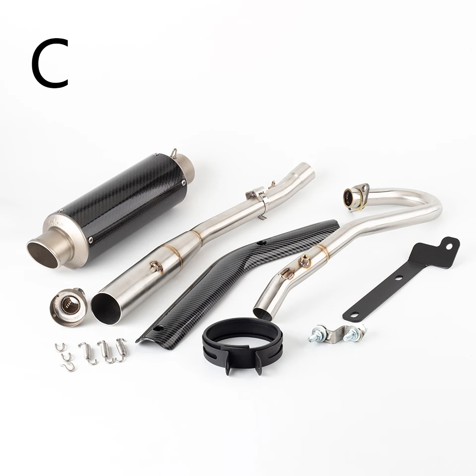 For Honda Cross Cub110 CC110 exhaust 2018 - 2023 Motorcycle Exhaust Escape full Systems Modify Cub110 Front  Pipe muffler - Image 6