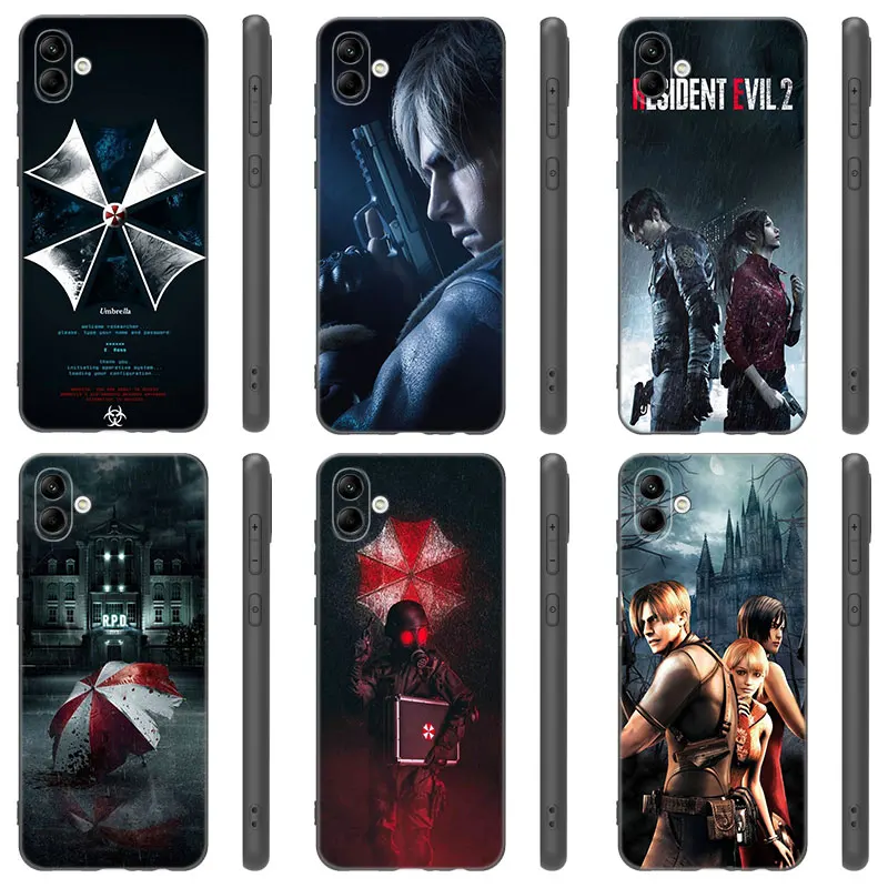 E-Evils Game R-Resident Black Phone Case For Samsung Galaxy A01 A03 Core A04 E A02 A05 A10 A20 A21 A30 A50 S A6 A8 Plus A7 2018