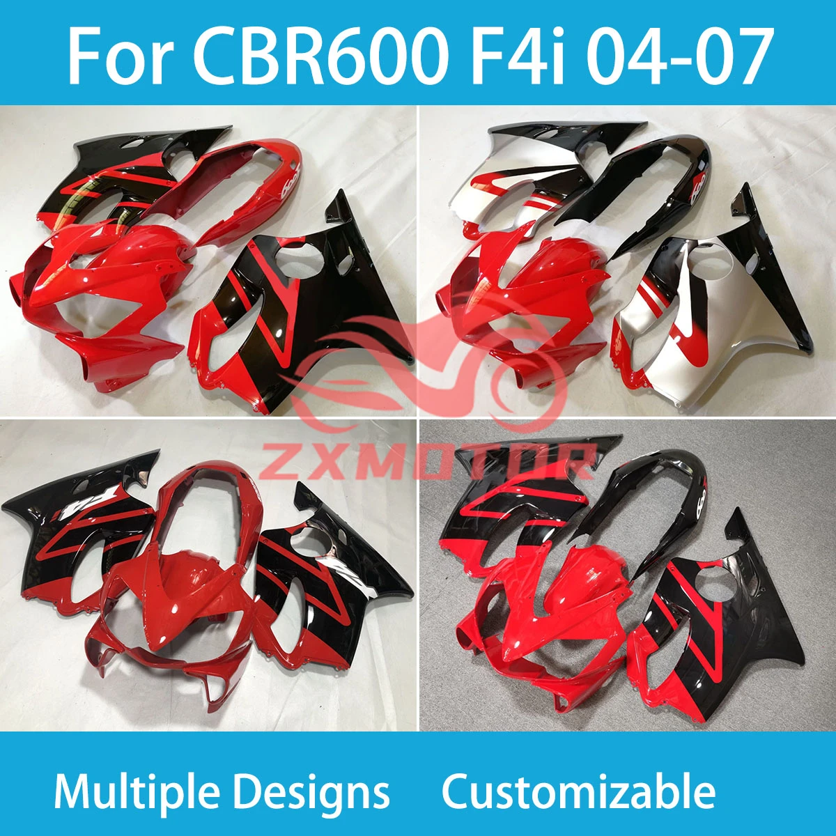 100% Fit Fairings CBR 600 F 4i 2004 2005 2006 2007 Bodywork Aftermarket Fairing Kit for Honda CBR 600 F4i 04 05 06 07