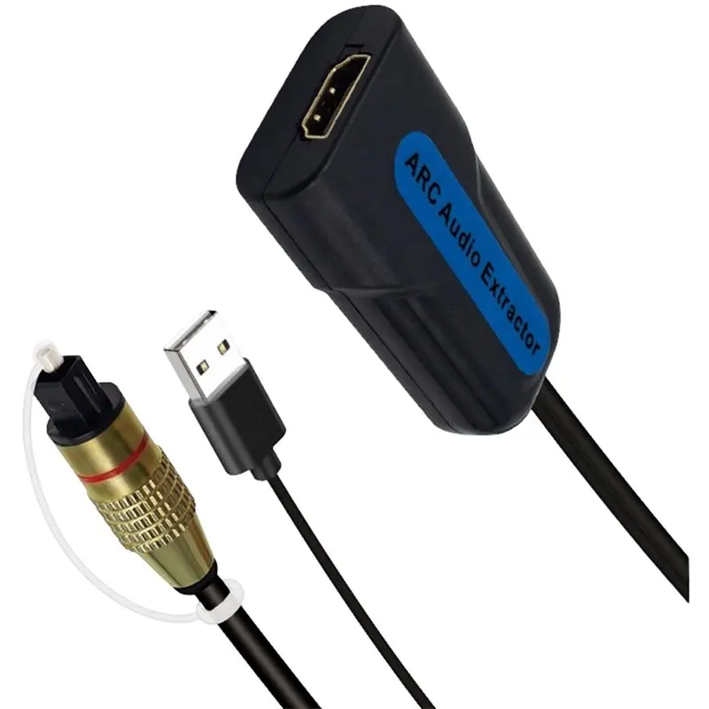FEDI--Compatible ARC EARC Audio Extractor -Compatible To SPDIF Optical TOSLINK Stereo Out Splitter Audio Converter