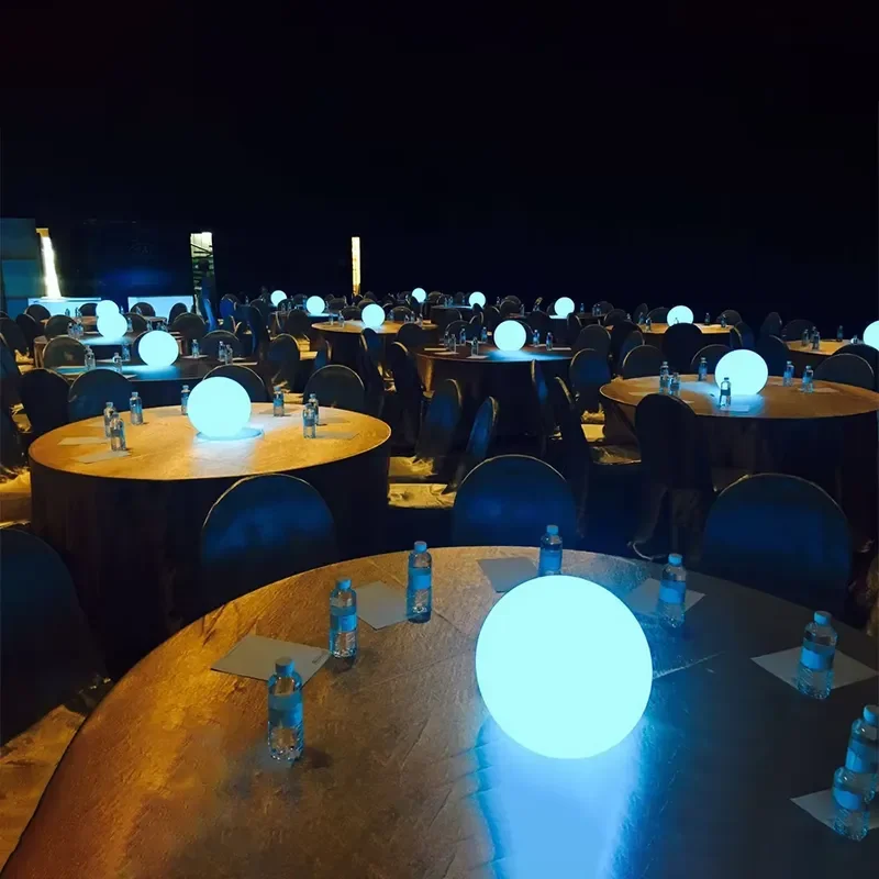 25cm RGB LED Ball Light Rechargeable Color Changing Sphere Lamp for Pool Party Garden Decoration Waterproof Floating Night