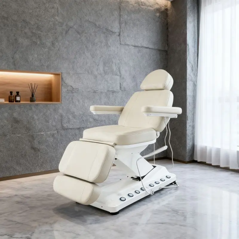 Hot Selling Most Popular Electric Beauty Bed 3 Motors Adjustable Customized Colors Electric Cosmetic Facial Massage Spa
