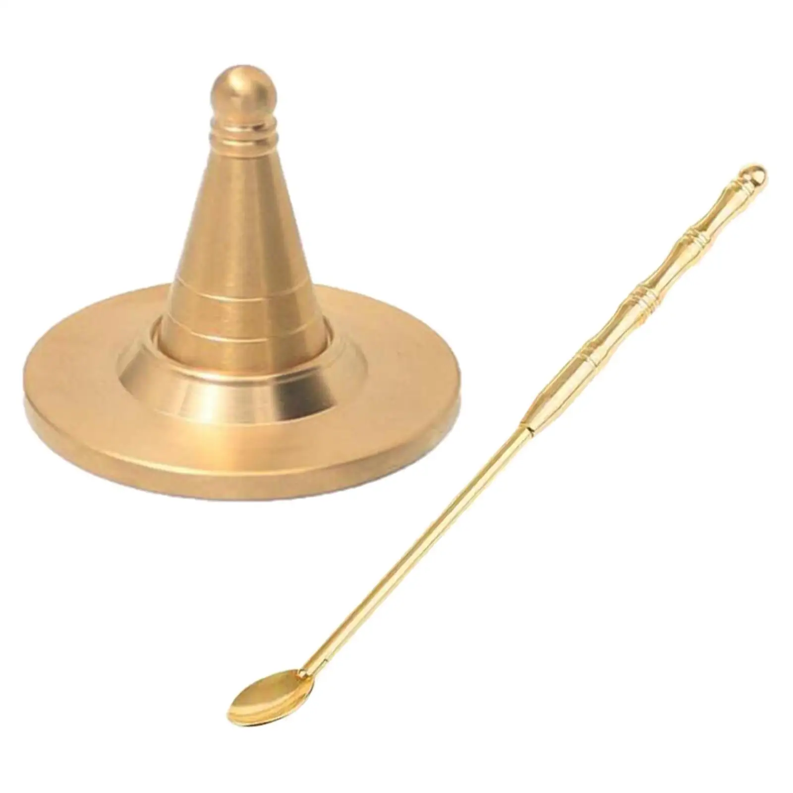 DIY Cone Incense Making Brass Mold Kit Censer Holder Desktop Accessory for Tea House Living Room Yoga Spa