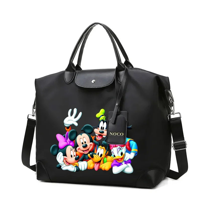 Mickey Minnie Mouse Disney Tote Bag Cartoon Figure Handbag Travel Outdoor Portable Pack Large Capacity Carry on Luggage Gifts