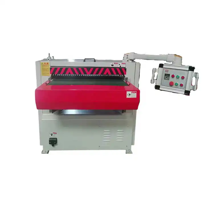 Variable Frequency Speed Control Conveyor Belt Wood Knife Planer Single Face Press Woodworking Home Use Woodworking Machinery