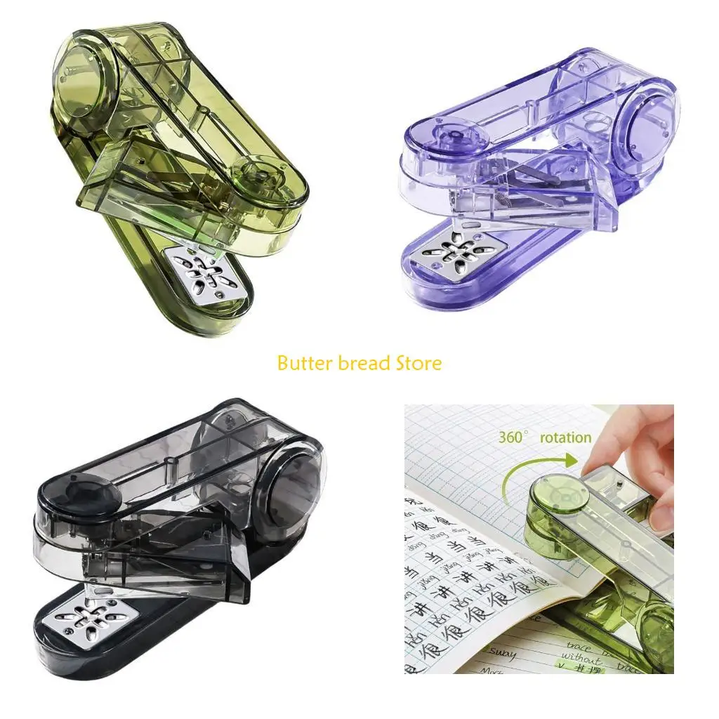 W89C Stapler 360 Degree Rotate Desktop Stapler Easy to Load Paper Stapler