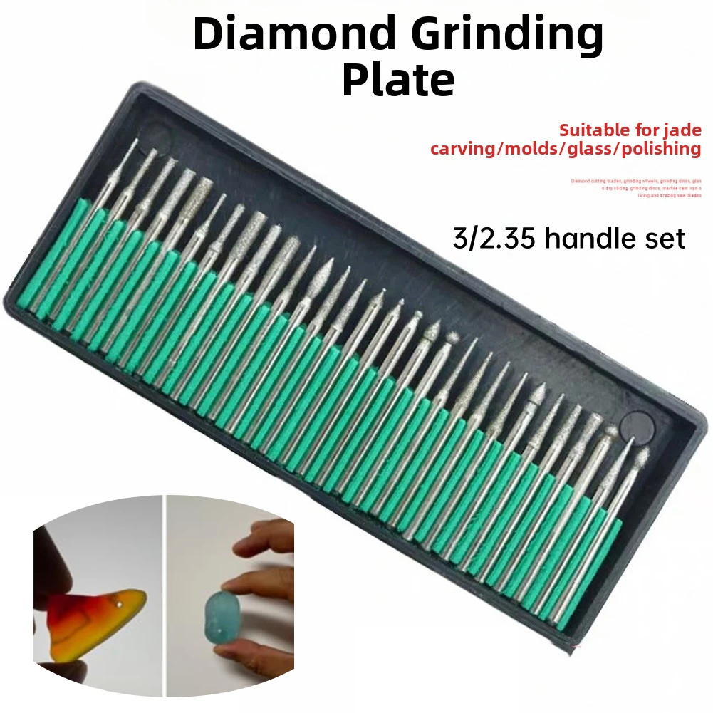 

Набор сверл с наждачным покрытием, 30 шт., сверла с хвостовиком 3 мм, 2,5 мм, с коробкой для хранения, шлифовка и сверление для стеклянных камней, ювелирных изделий