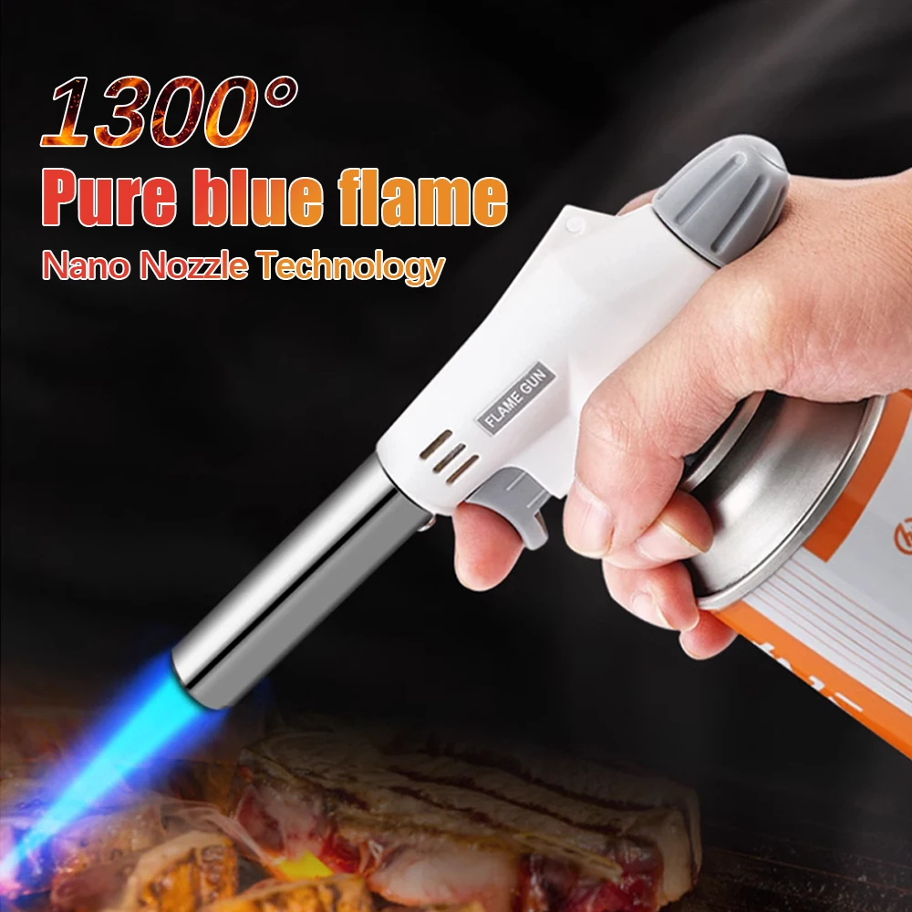 Portable Flame Gun Multifunctional Barbecue Torch Burner For Camping BBQ Desserts Soldering Cooking Heating Tool