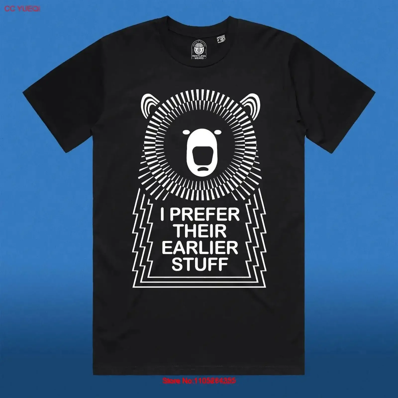 I Prefer Their Earlier Stuff Bear Debut Album idle Concert T Shirt Funny 80s 90s Retro Fan Favorite Merch pop Culture Fashion