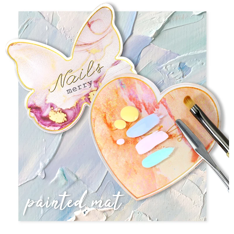 High Quality Square Acrylic Nail Art Palette Professional Manicure Tool for Color Mixing & Display Durable and Easy to Clean