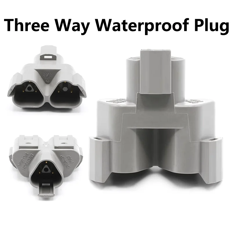 

1/5/20 Pcs 3 Pin PA66 Three-way Automotive Car Nylon Connector Butt Housing Wiring Docking Plug