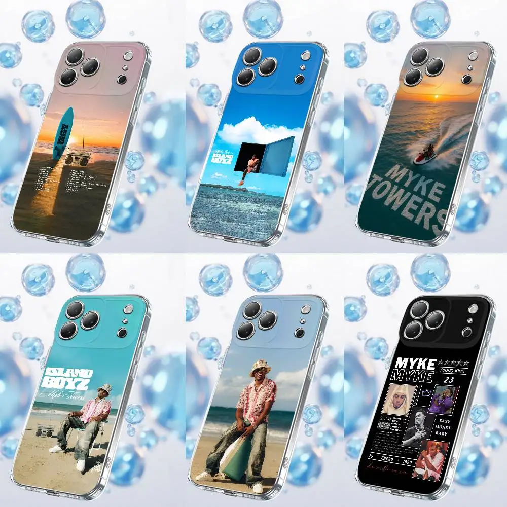 

M-Myke T-Towers ISLAND BOYZ Phone Case For iPhone 17,16,15,14,13,12,11,Plus,Pro,Max,Plus,E,Air,Mini Transparent Cover