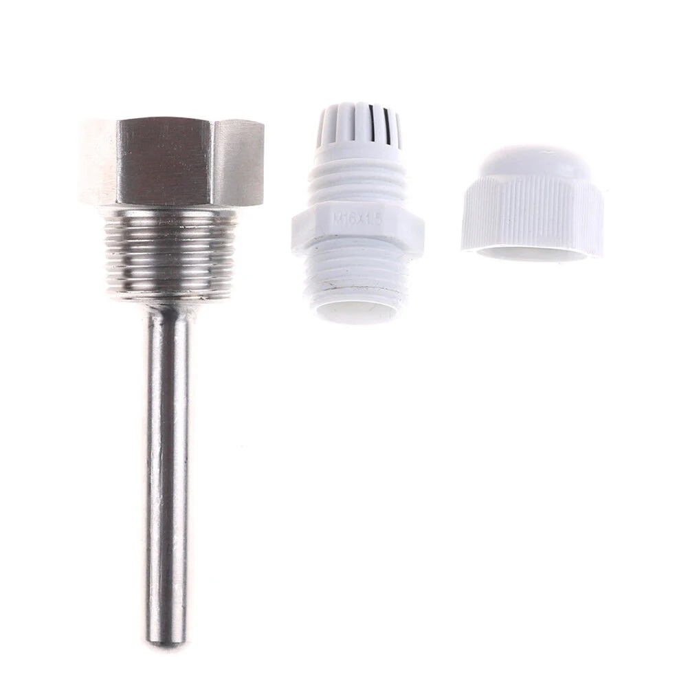 Stainless Steel Thermowell 1/2 NPT Thread Temperature Sensor Probe Protective Sleeve For Solar Water Tank Industrial Use