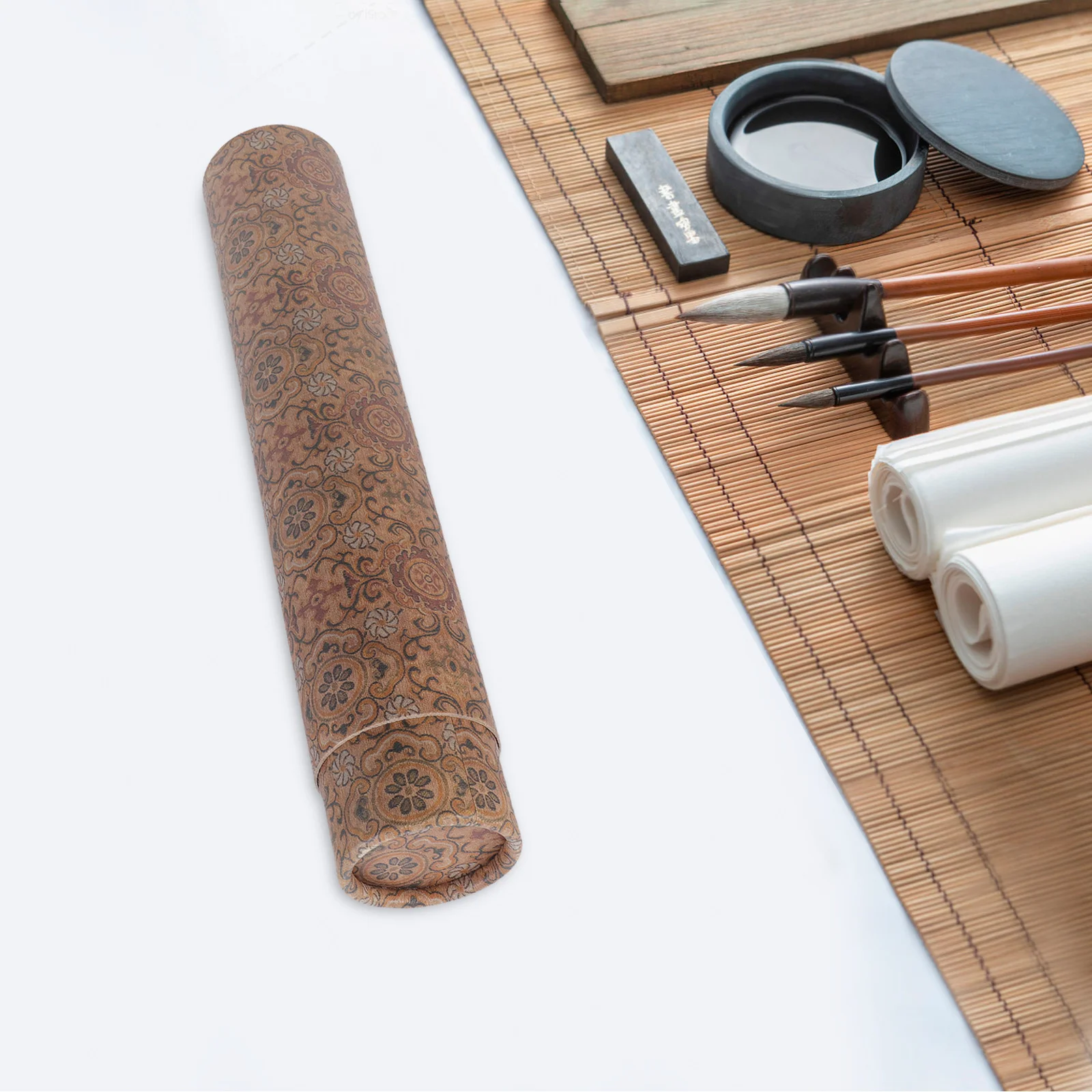 Scroll Storage Box with 6Cm Diameter Telescoping Design for Calligraphy Painting Protection Rustic Look Poster Travel