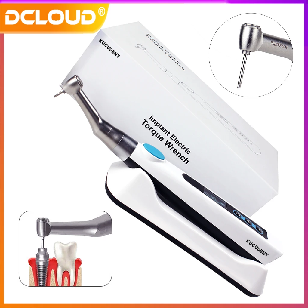 Dental Electric Torque Wrench Portable Implant Universal Screwdriver Wireless 16Types Screws Kit Dentistry Tools Lab Instruments