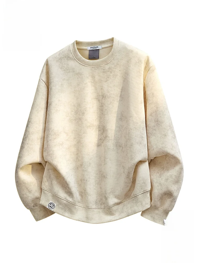 

PaulFrank American Sle Tie Dye Long Sve Hoodie Men's Loose Casual All Match Sports Overhead irt Autumn Cotton Blend Fa...