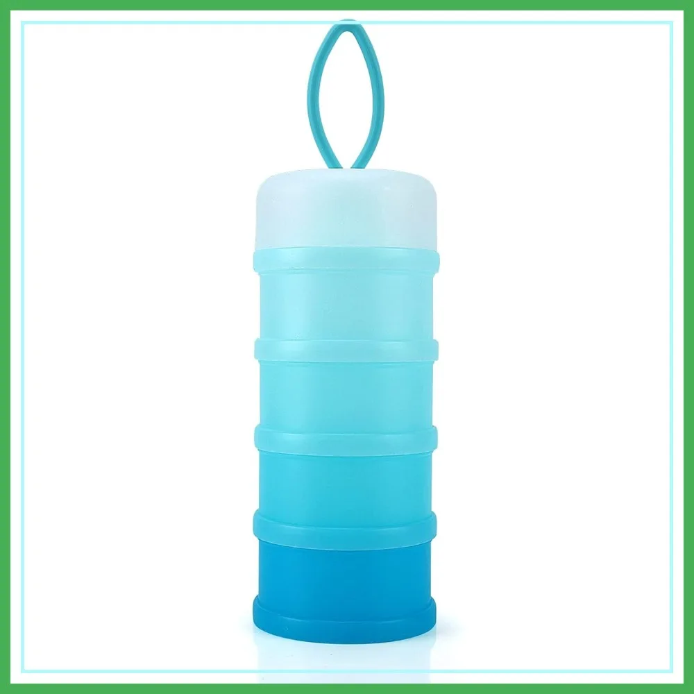 

Stackable Baby Formula Dispenser for On-the-Go, 4-Layer Portable Milk Powder Container, BPA-Free Snack Storage