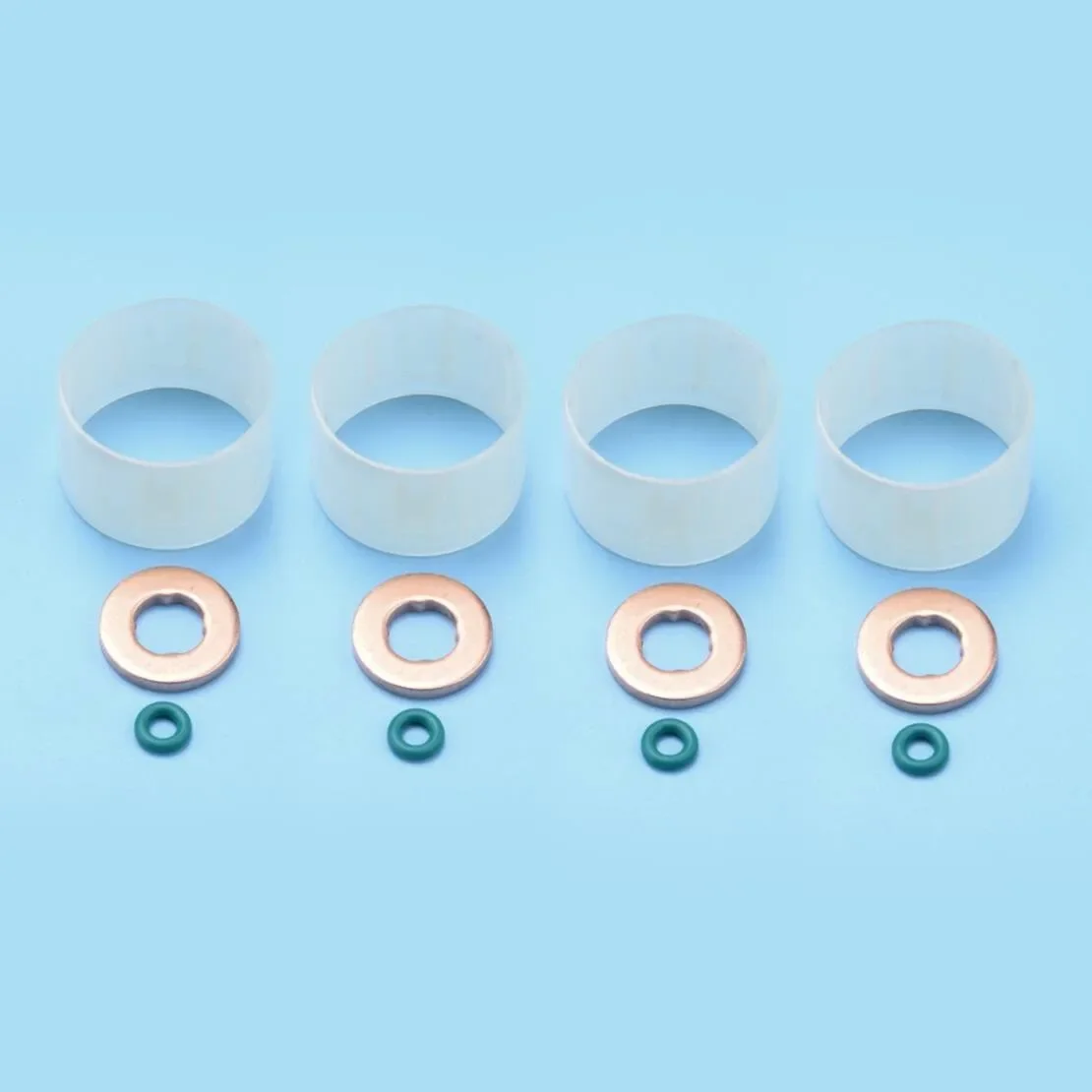 Injector Seal Washer Protector Repair Rebuild Kit Fit for Citroen C3 C4 C5 Peugeot 207 208 308 508 Ford 1982.G6