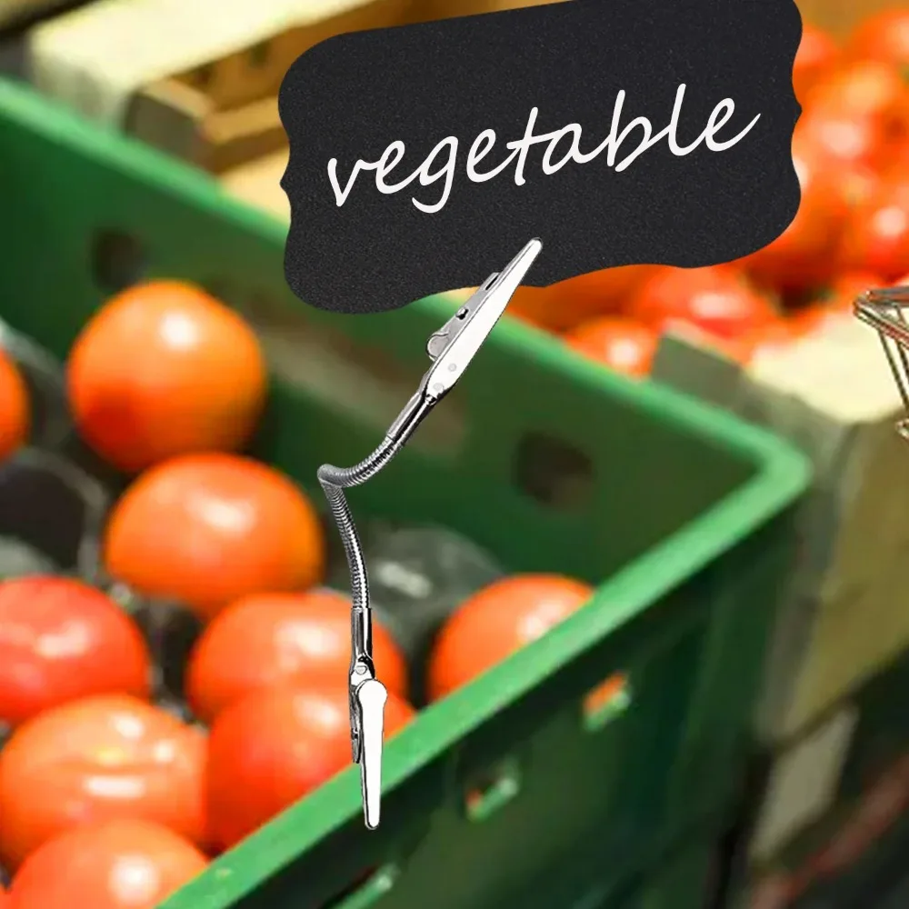 12/1 قطعة متعددة الوظائف التمساح كليب مزدوجة رؤساء خرطوم مرن لتقوم بها بنفسك مذكرة بطاقة صور صورة ملاحظة حامل مكتب الملحقات كليب #4