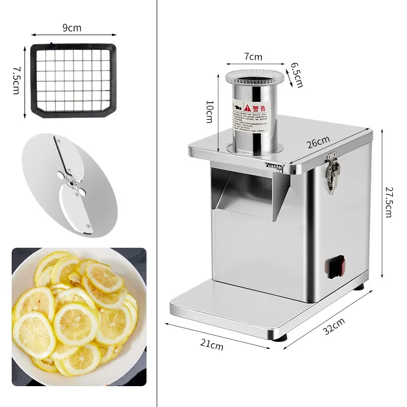 Electric Fruit Slicer Automatic Vegetable Cutter Machine Household Vegetable Slicer Fruit Dicing Machine Fries Potato Cutter