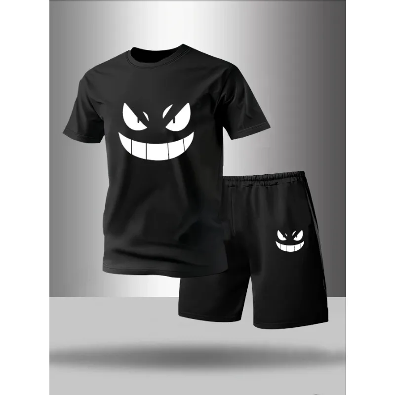 Ropa deportiva de color liso para hombre, estilo minimalista, ideal para la escuela, paseos y reuniones informales.