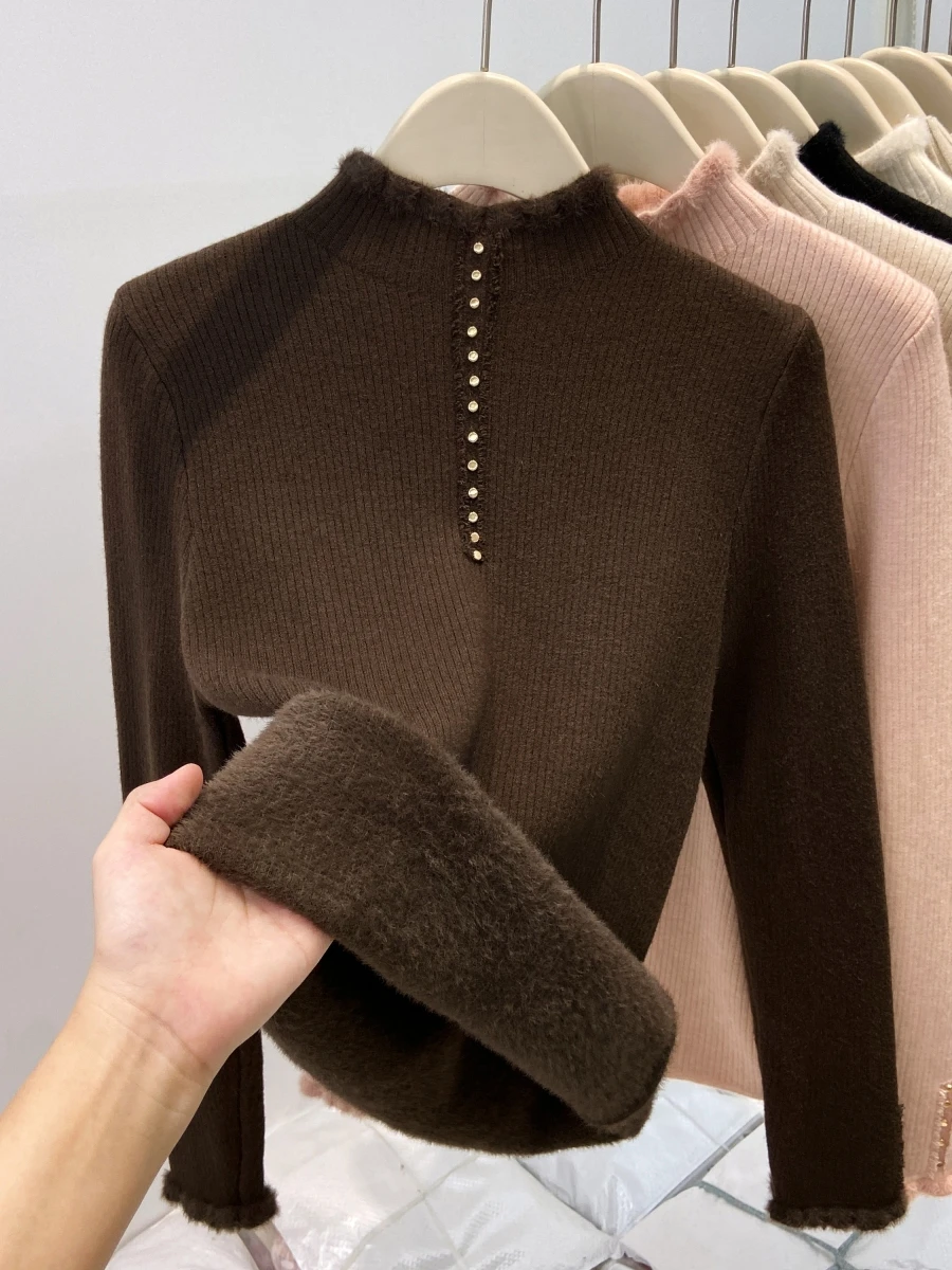 Frauen Mode Pullover Herbst Neue Elegante Solide Chic Soild Farbe Pullover Vintage Elegante Bogen Gestrickte Tops Weibliche M575
