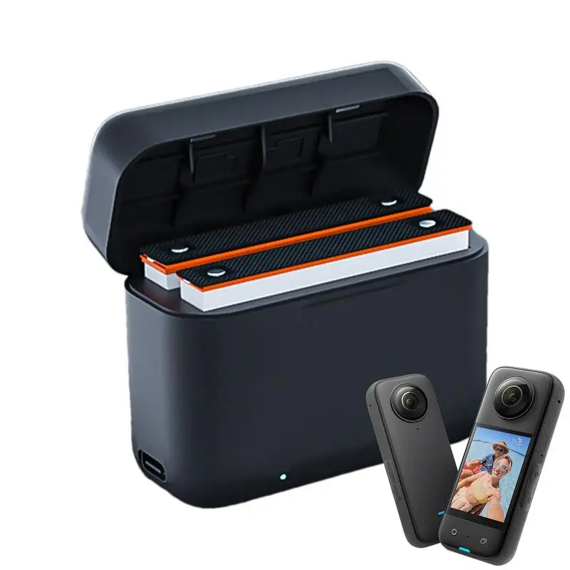 Camera Battery Charger Fast Battery Charger Hub Battery Storage Compact Pocket Charging Case Camera Accessories