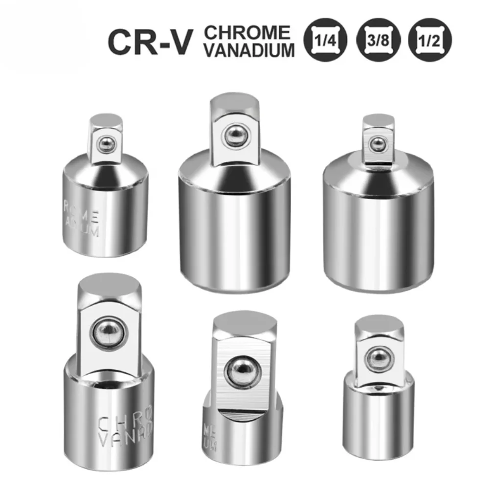 

Ratchet Wrench Socket Converter Sleeve Head Adapter 1/2 "Big Fly To 3/8" Fly To 1/4 "Stainless Steel to 1/4" To 1/2 "To 3/8"