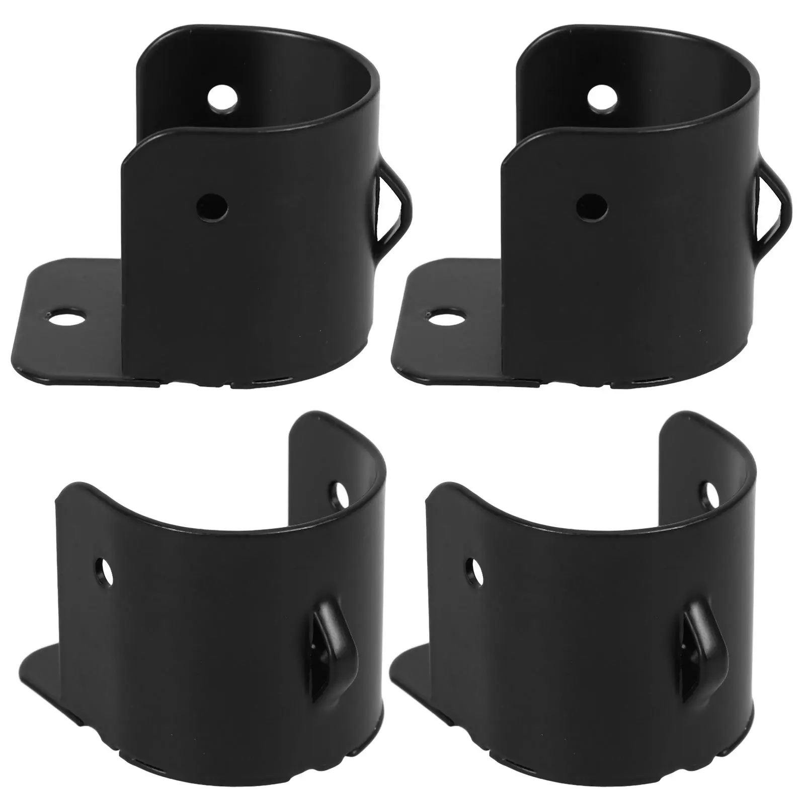 

4pcs Shower Curtain Rod Flanges Stainless Steel Bracket For Bathroom Closet Towel Rod Holder Pole Socket Mounting Hardware