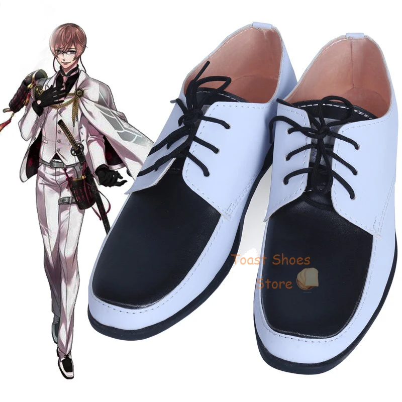 

Anime Touken Ranbu Online Kikkou Sadamune Cosplay Shoes Comic Game for Con Halloween Cosplay Costume Prop Cool Style Shoes