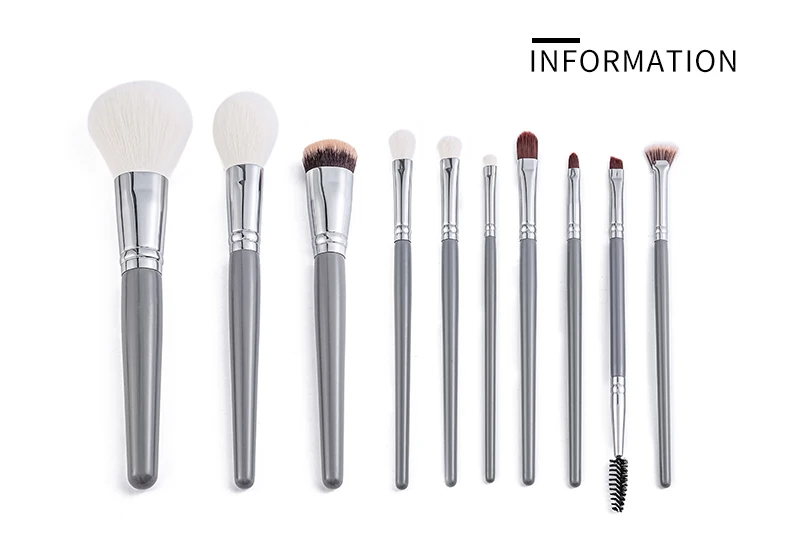 10pcs brush kit make up Eyeshadow Eyeliner Blush Concealer Foundation Lip Eye Cosmetic Face Beauty Tool