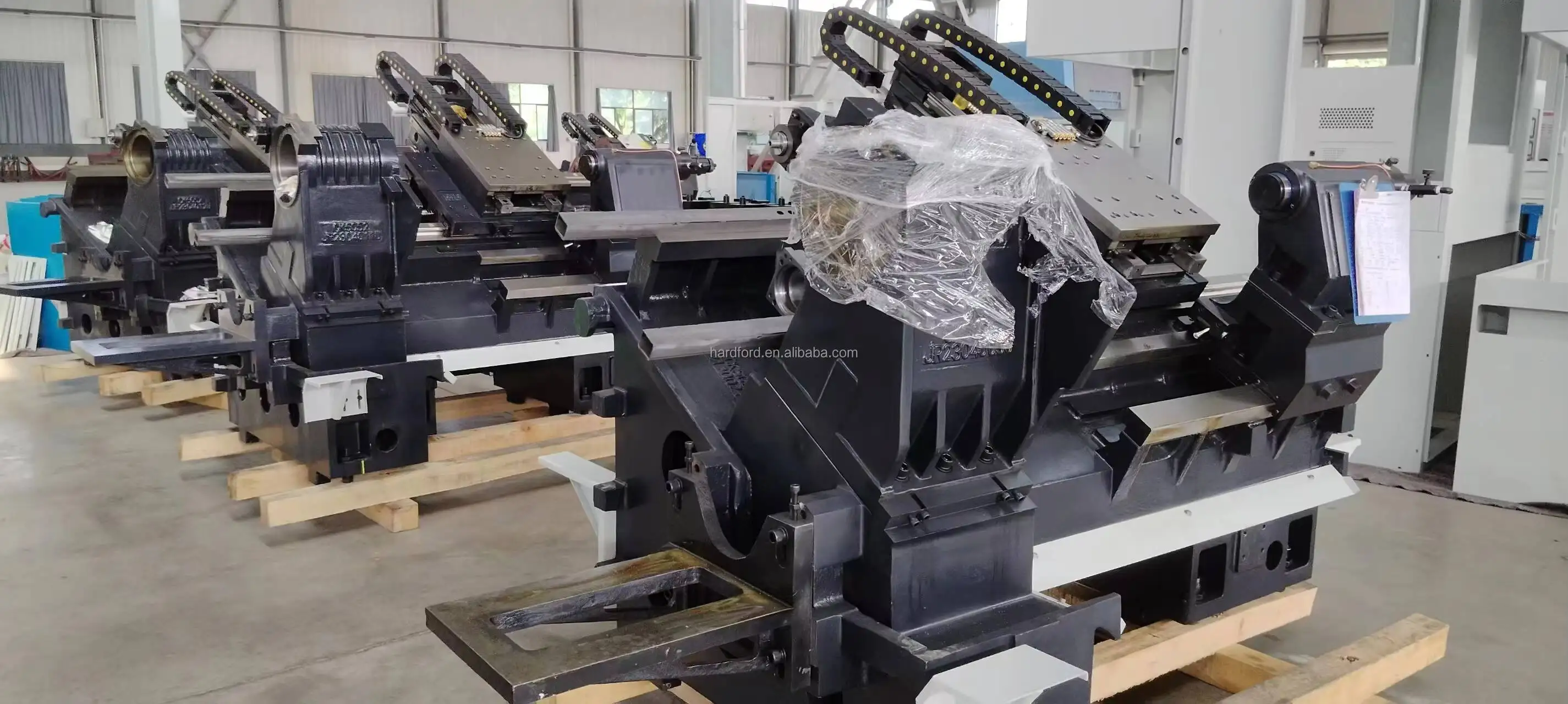 Hardford Ck6140 Flat Bed Cnc Lathe New CNC Hining Hine Main Shaft Three Variable Speed Strength Factory