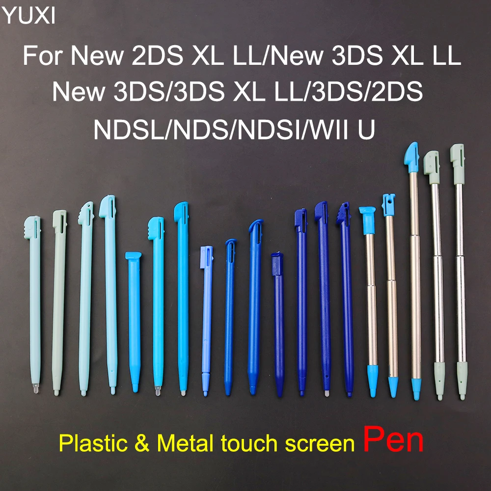 

For Nintendo New 2DS XL/3DS XL New 3DS 3DS 2DS NDSL NDS NDSI WII U Metal Telescopic Stylus Pen Plastic Stylus Touch Screen Pen