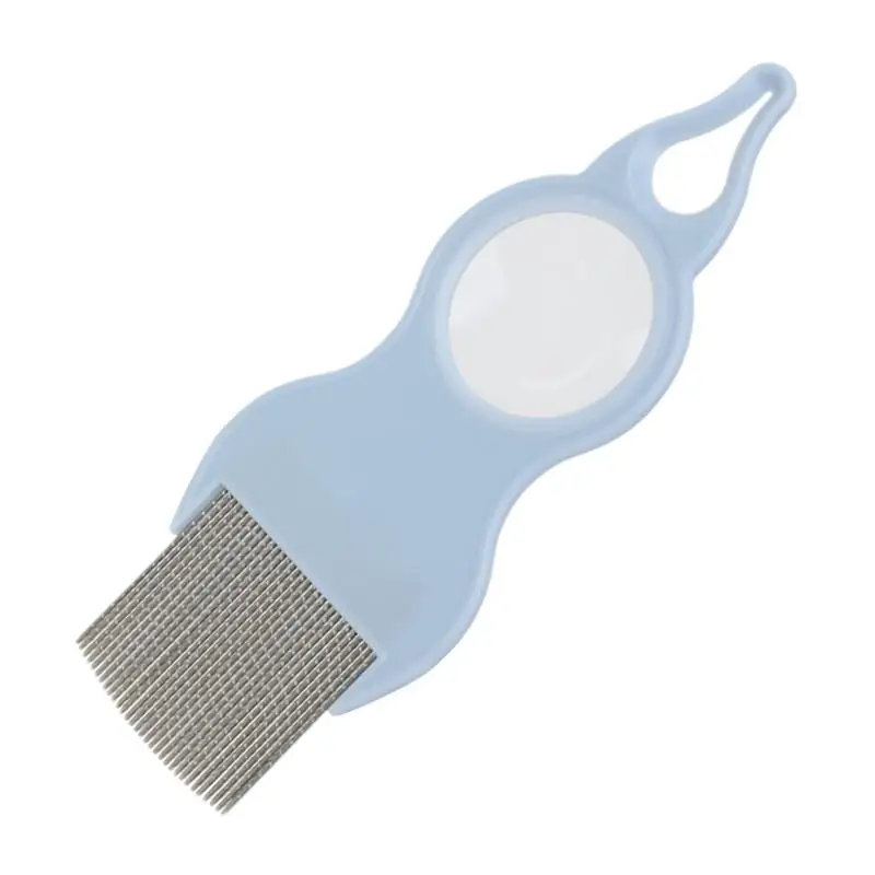 

Расческа для ухода за кошками, расческа для выпадения домашних животных с лупой, металлическая щетка для чистки зубов, товары для домашних животных для коротких, средних и длинных волос