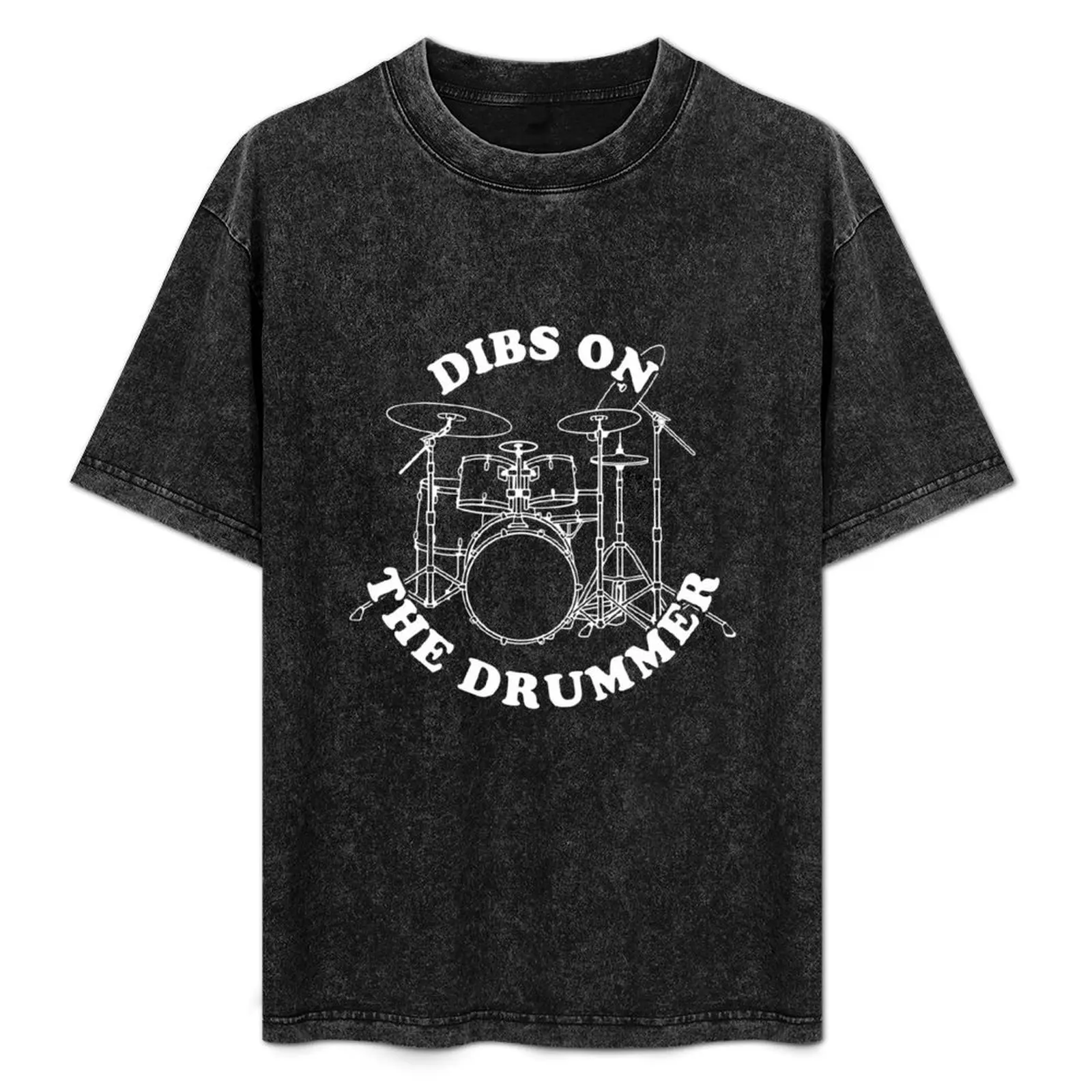

Dibs on the Drummer Funny Band Fan Quote T-Shirt Plus Size Summer Short Sleeve T-Shirt