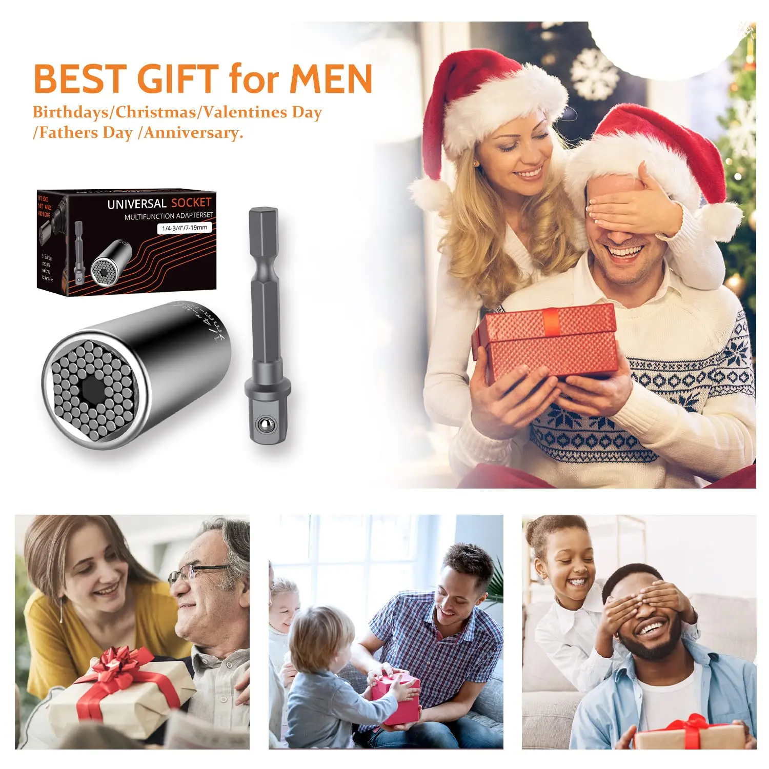 1 قطعة مفتاح العزم العالمي سماعات رأس المقبس كم 7-19 مللي متر حفار كهربائي اسئلة جلبة مفتاح المفك قبضة سحرية أدوات يدوية متعددة #3