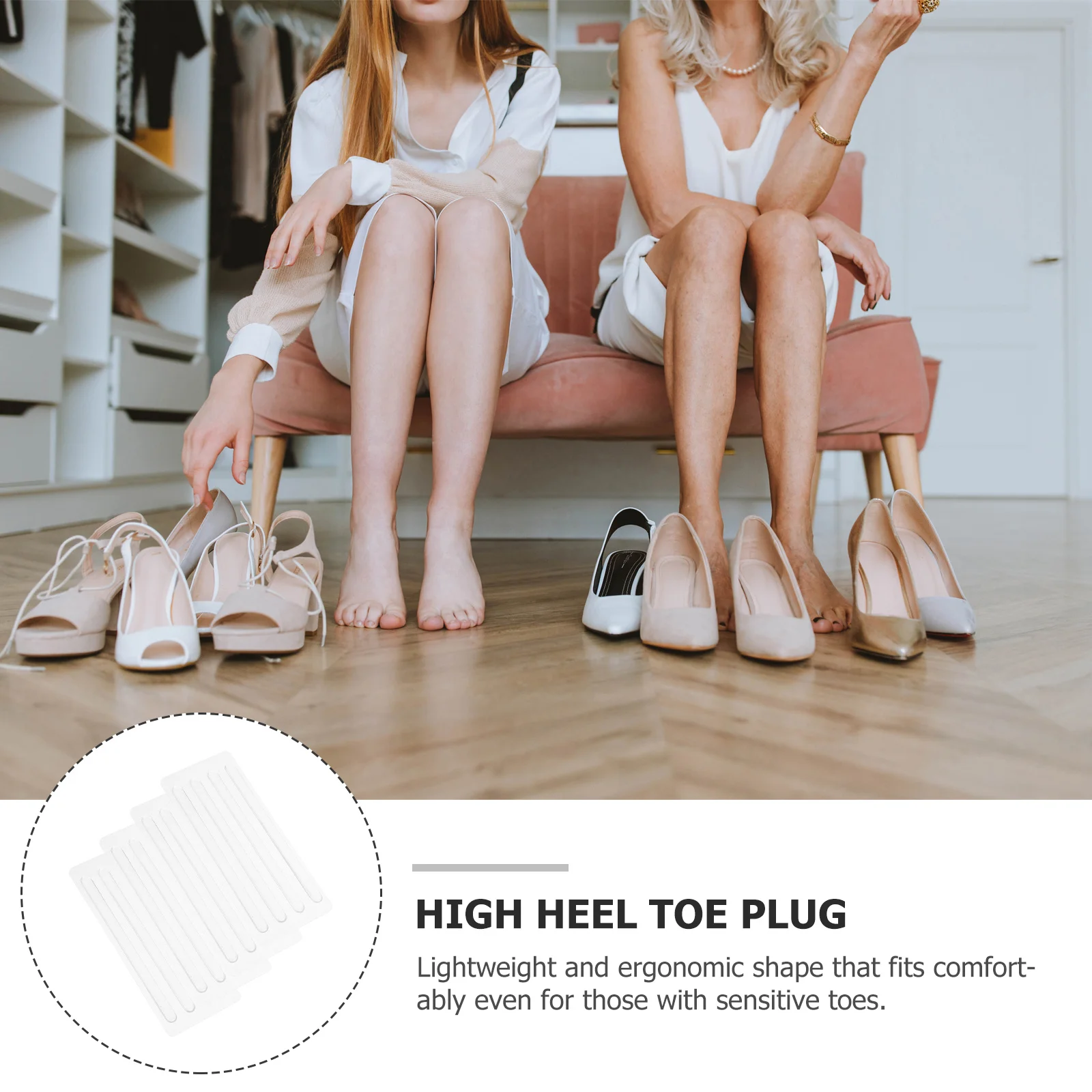 

4Pcs Clear Silicone Heel Stickers Thin Adhesive Anti-Slip Foot Cushions Soft Detachable Insoles for Shoe Comfort and Slip