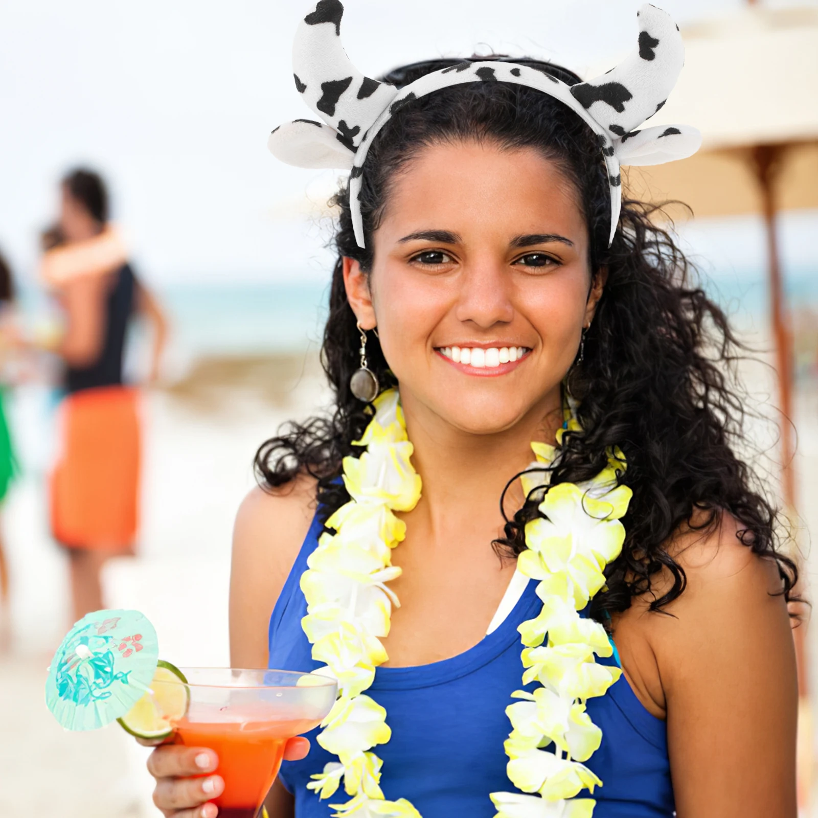 

Cow Accessories for Women Headband Costume Animal Ears Birthday Party Decorations Cartoon