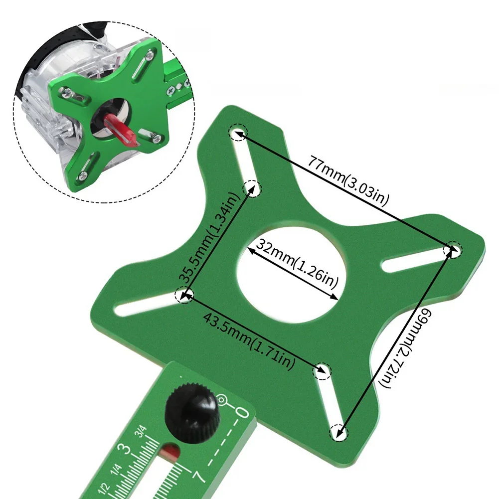 

Router Milling Groove Bracket for Accurate Woodworking Compatible with Multiple Materials for Diverse Projects