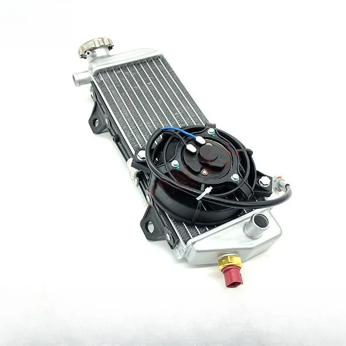 For Huayang K6-R off-road motorcycle radiator assembly and water pipe with overflow bottle left and right water tank assembly
