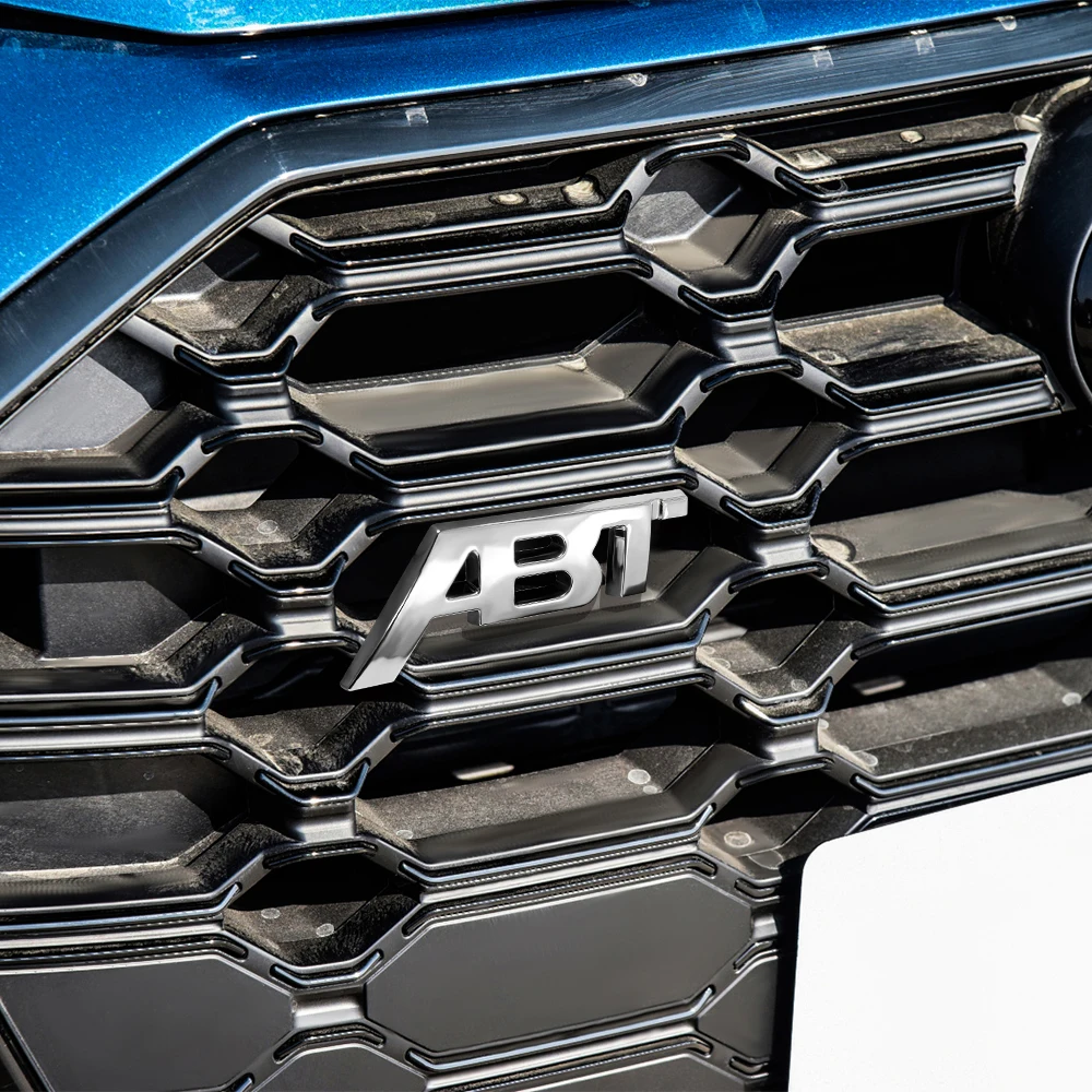 سيارة الجبهة شواء شعار ثلاثية الأبعاد المعادن ABT شارة الديكور ملصق مائي اكسسوارات لأودي Sline A4 B8 A3 8P A6 C7 8V B6 B7 B9 A4L TTRS TTS