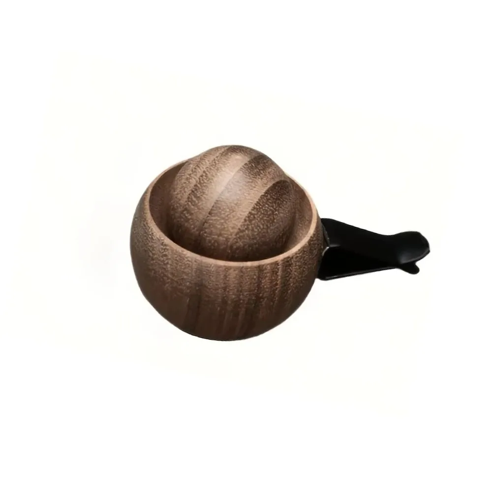 Spherical Car Essential Oil Diffuser Long-lasting Floral Clip-on Wooden Aroma Diffuser Slowly Volatile Natural Fragrance