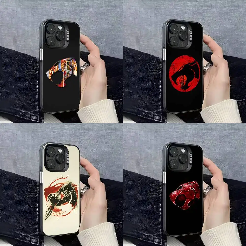 

Cat T-ThunderCats Lion-O Leopard Phone Case For iPhone 17,16,15,14,13,12,11,Pro,Max,Plus,E,SE4,Air,Mini Black IMD Cover