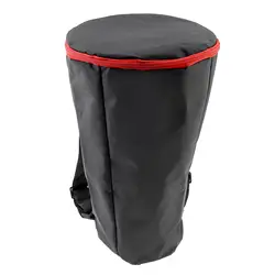 8 inch / 12 inch Thick Shockproof Waterproof Shoulders Djembe Bag, Black Case for African Drum