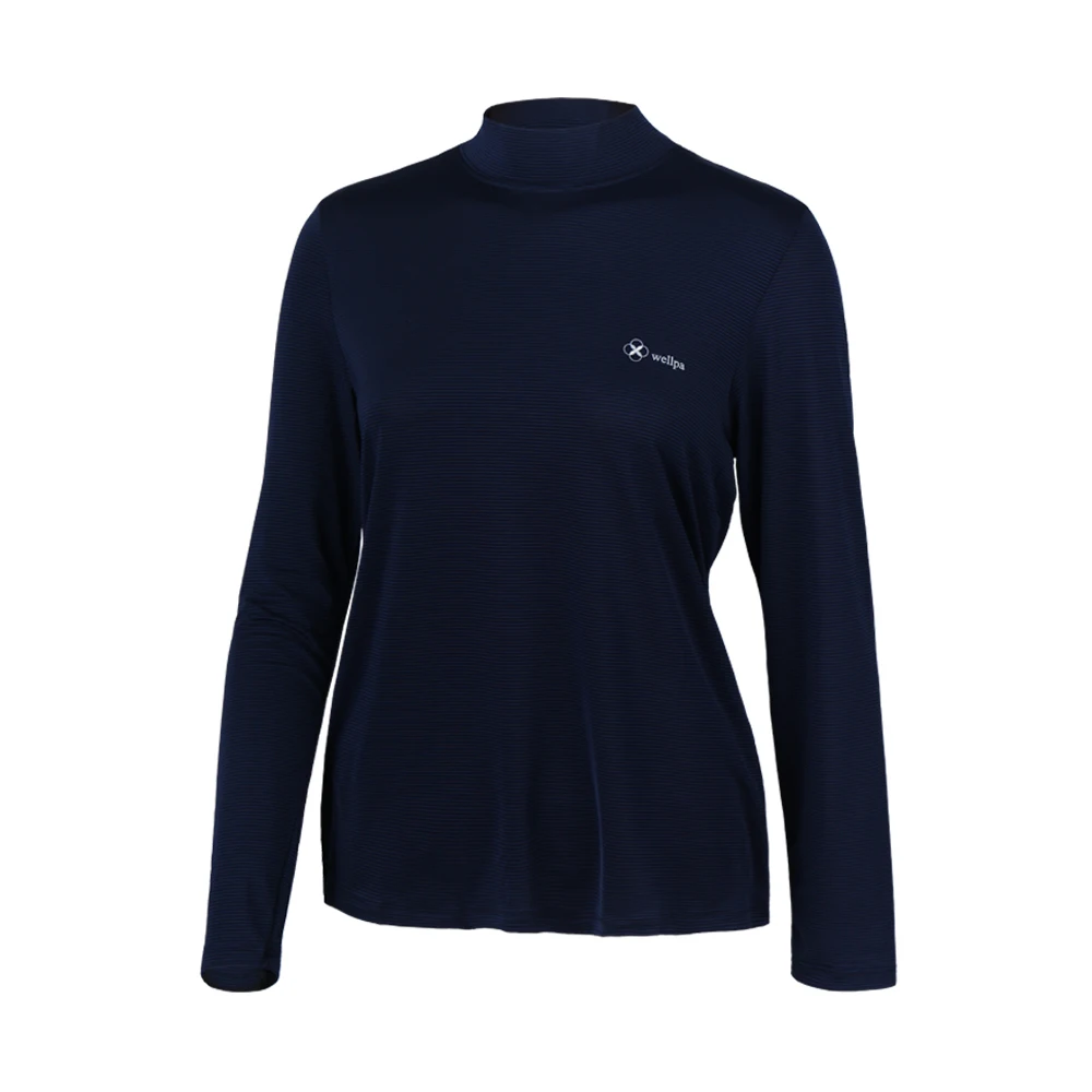 Jhan Zaihan Domestic Fabric Women's Cold-Feeling Half-Neck Inner Wear Long-Sleeved T-Shirt