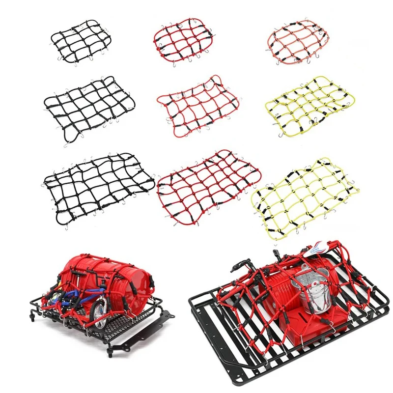 RC Car Roof Rack Luggage Net for 1/10 1/12 RC Crawler AXIAL SCX10 MN D90 D110 Traxxas TRX-4 90046 KM2 Accessory Parts